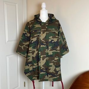 “Profound Aesthetic” Unisex Hooded Camouflage Poncho Jacket